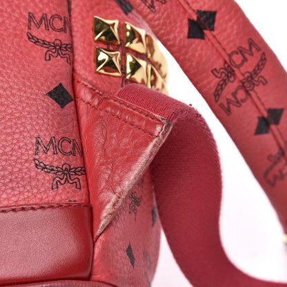 MCM Visetos Small Side Stud Stark Backpack Corail 15 of 16