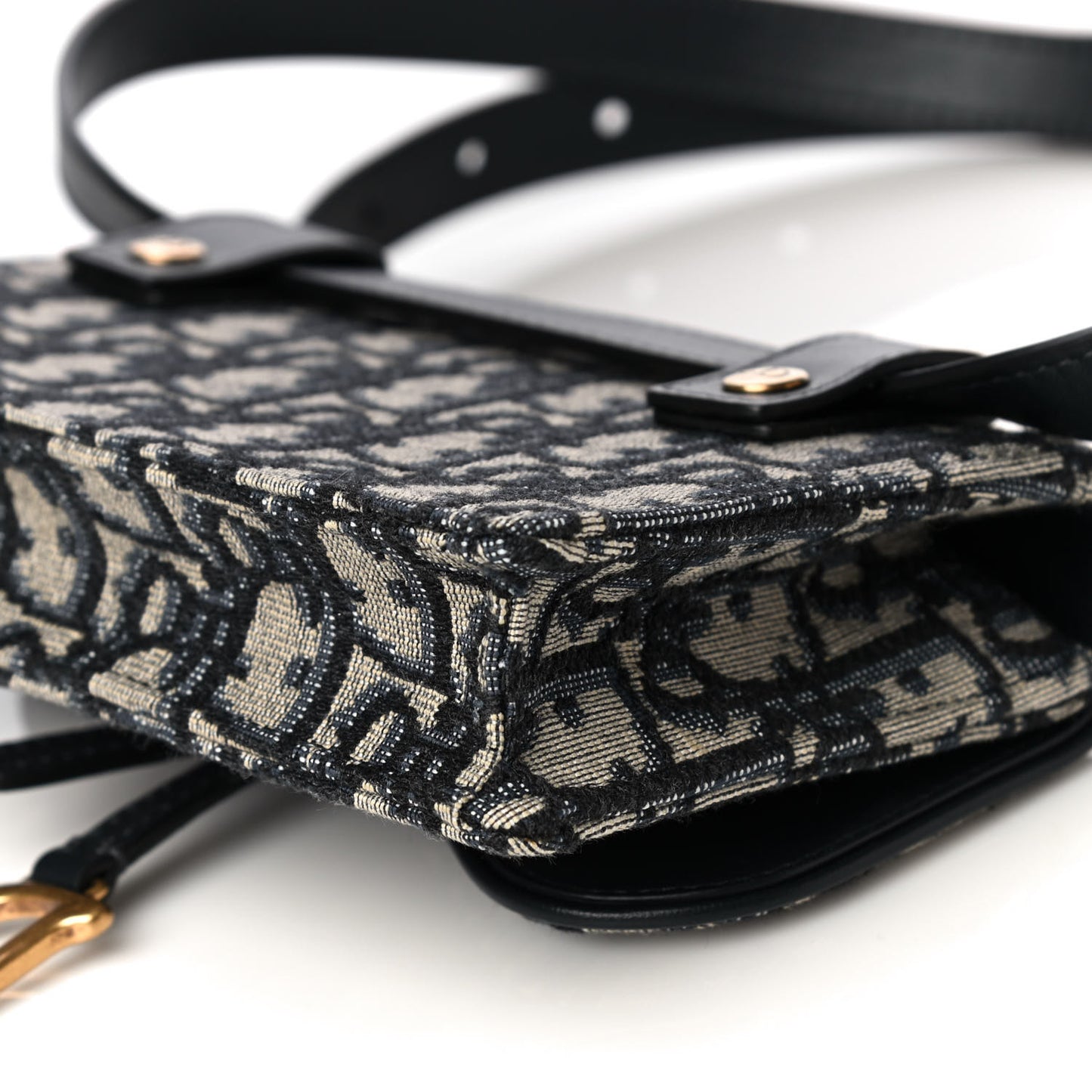 Oblique Saddle Belt Bag Blue