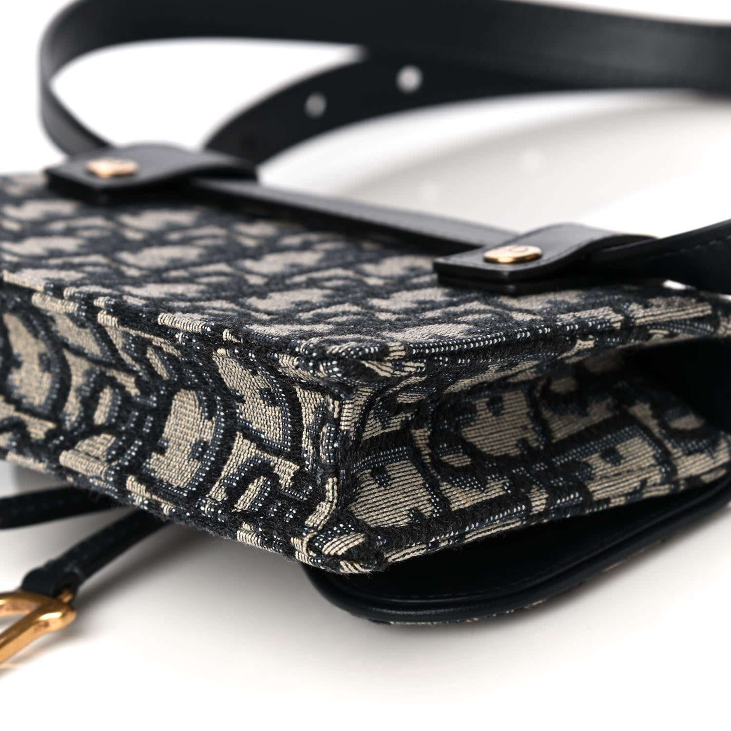 Christian Dior Oblique Saddle Belt Bag Blue 11 of 13