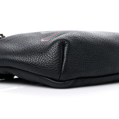 Gucci Grained Calfskin Small Logo Belt Bag Black 8 of 9