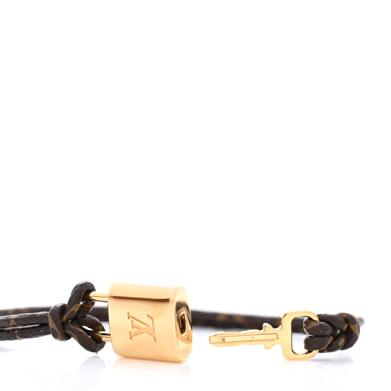 Louis Vuitton Monogram LV Padlock Bracelet 17 5 of 6