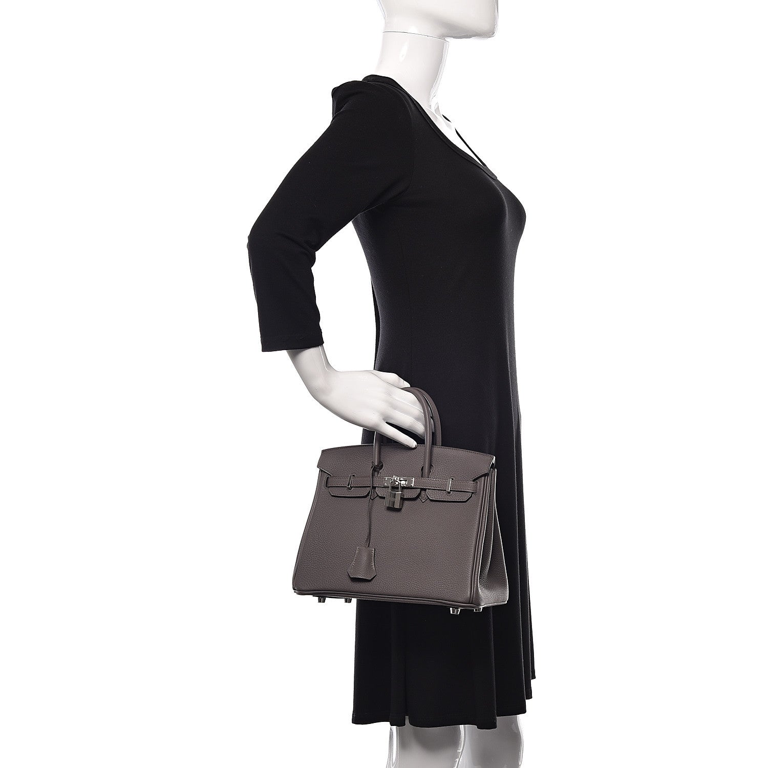 Hermes Togo Birkin 25 Etain 2 of 30