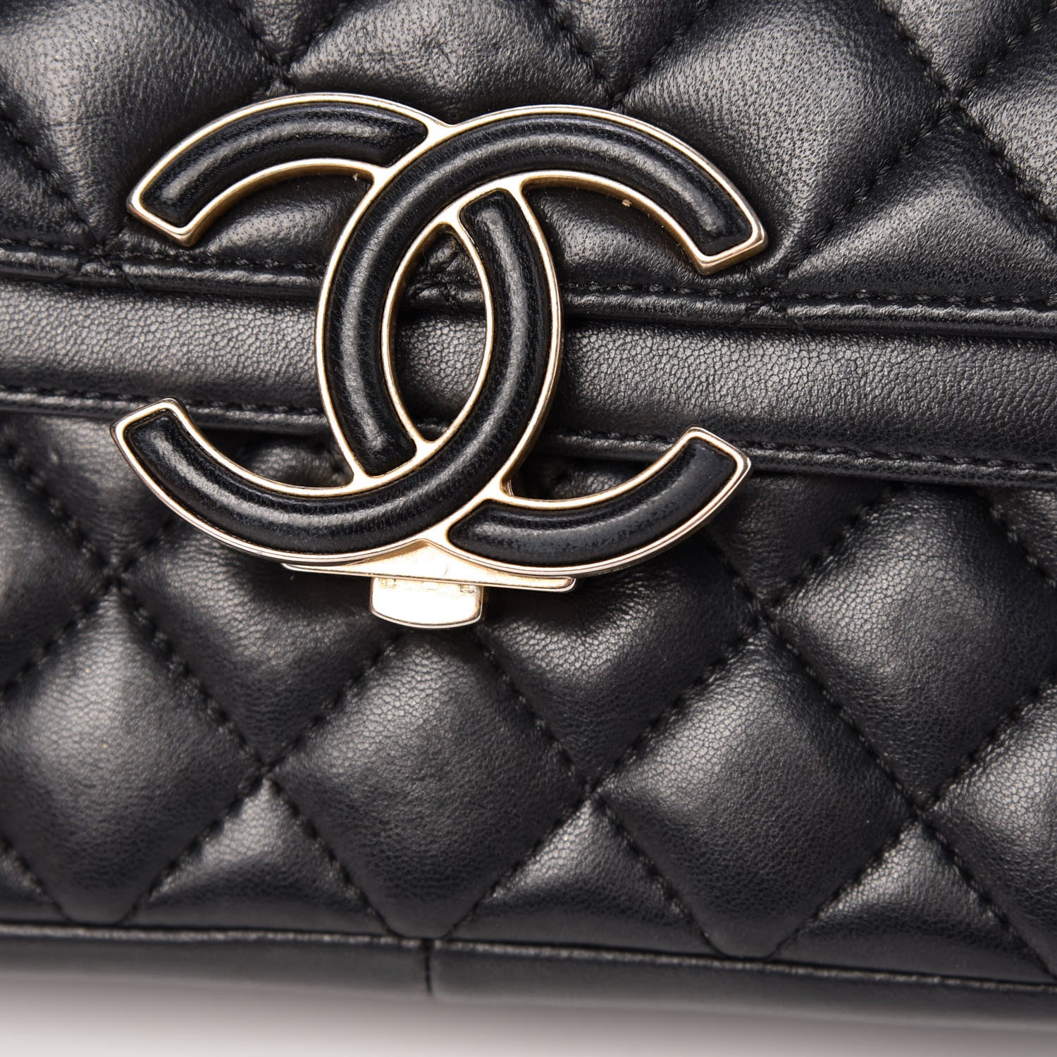 Chanel Lambskin Quilted Small CC Chic Flap Black 11 of 11
