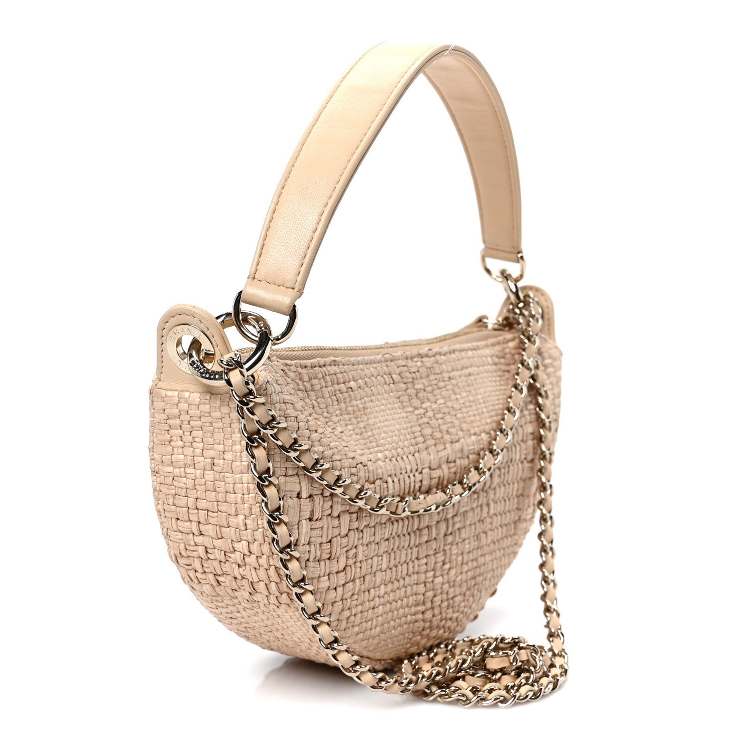 Chanel Raffia Other Shape With Chain Beige 1885450 – FASHIONPHILE