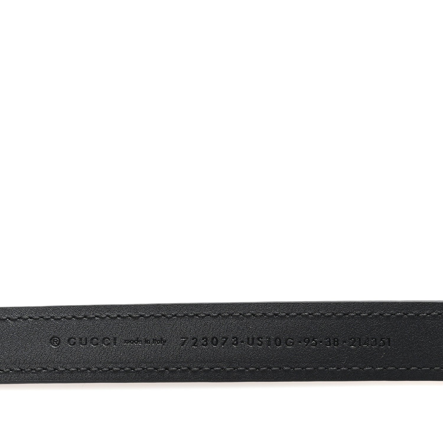 Gucci Ciny Lux Calfskin Blondie 30mm Belt 95 38 Black 3 of 4