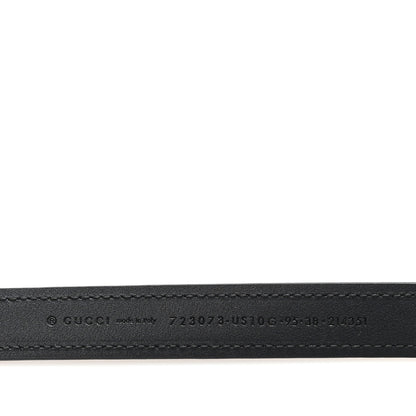 Gucci Ciny Lux Calfskin Blondie 30mm Belt 95 38 Black 3 of 4