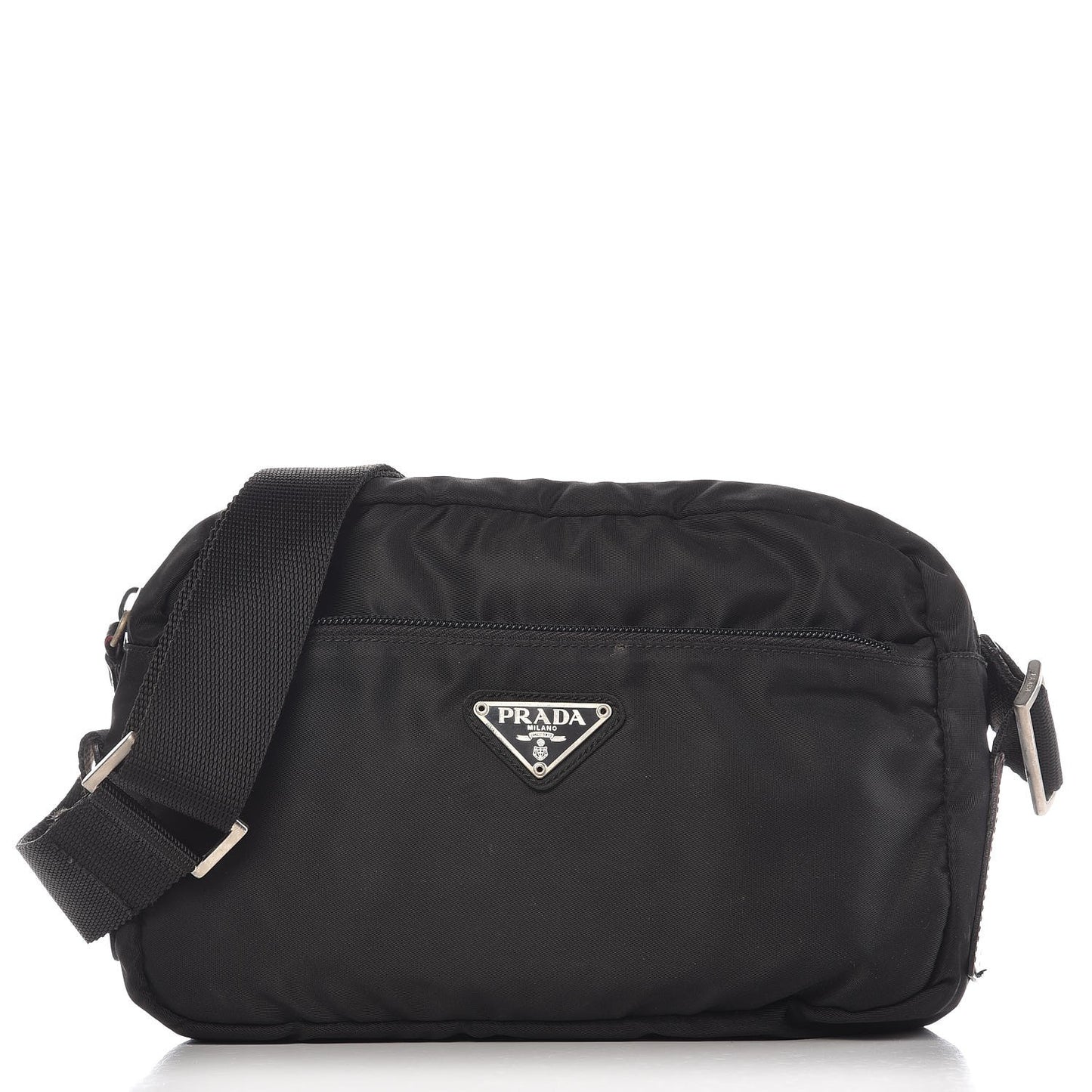 Nylon Vela Small Shoulder Bag Black