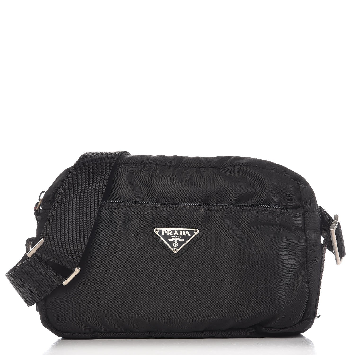 Prada Nylon Vela Small Shoulder Bag Black 1 of 10