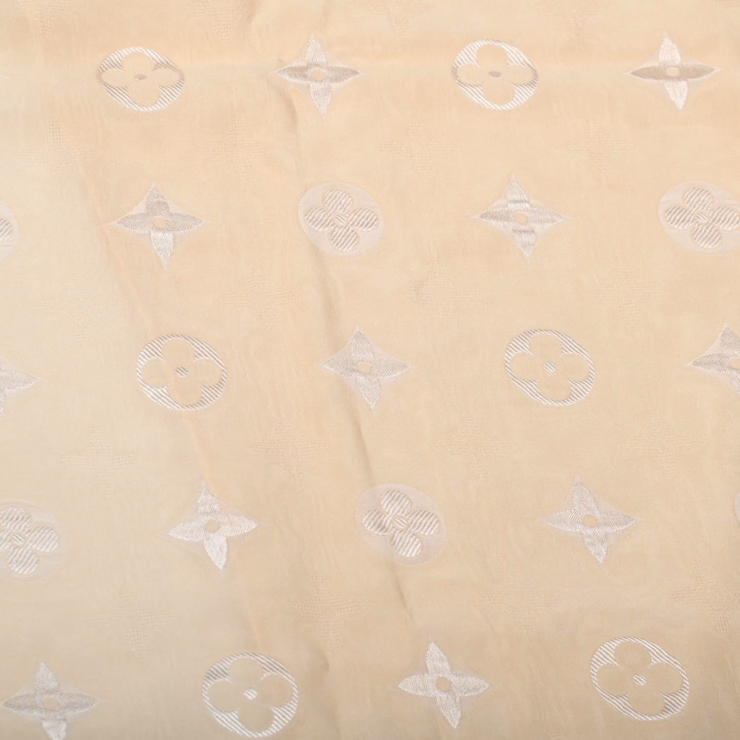 Louis Vuitton Silk Acetate Monogram Scarf Beige 4 of 4