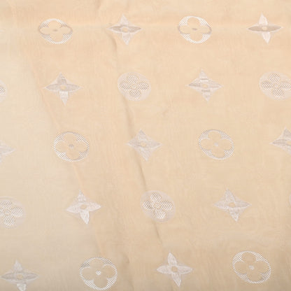 Louis Vuitton Silk Acetate Monogram Scarf Beige 4 of 4
