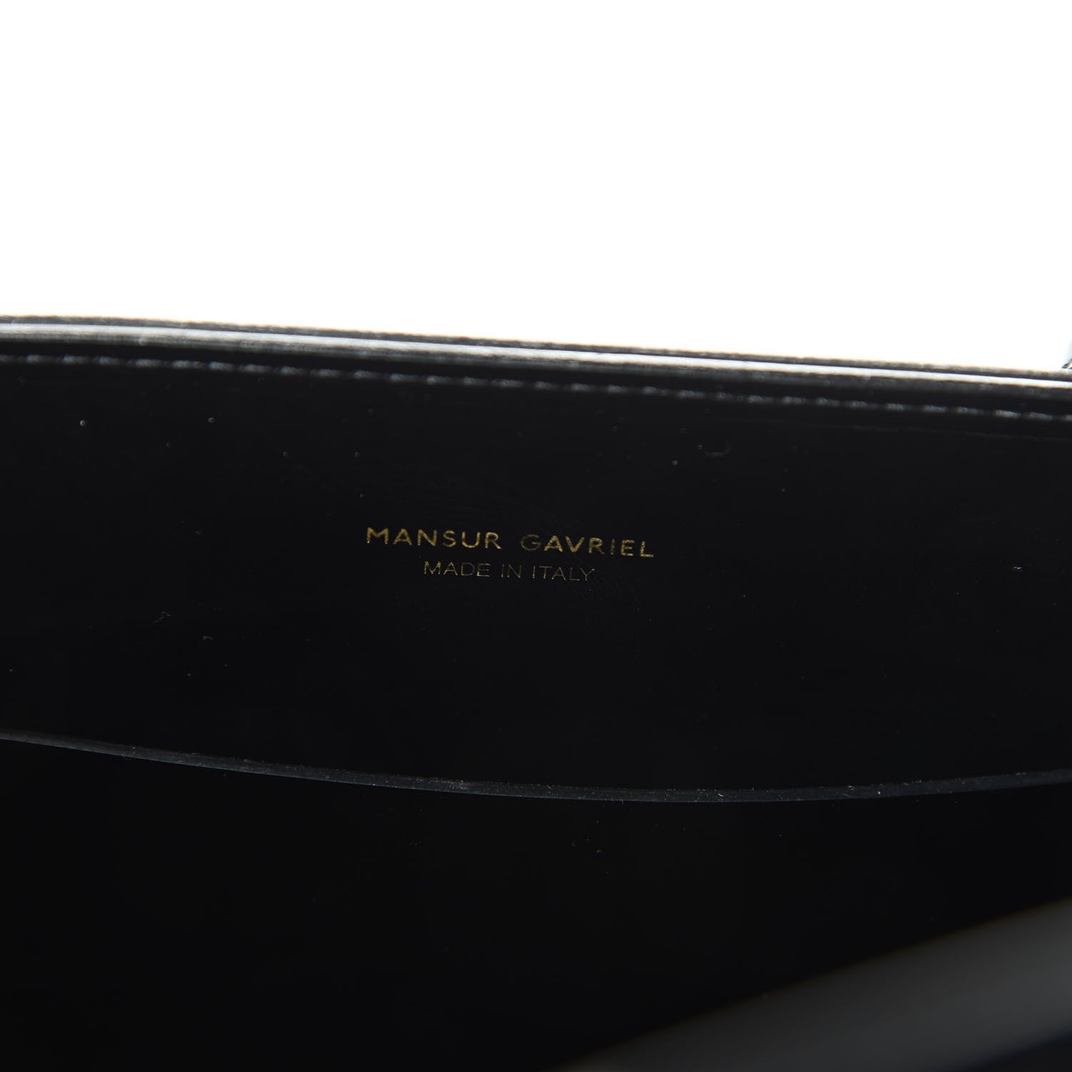 Mansur Gavriel Patent Mini Sun Bag Black 8 of 9