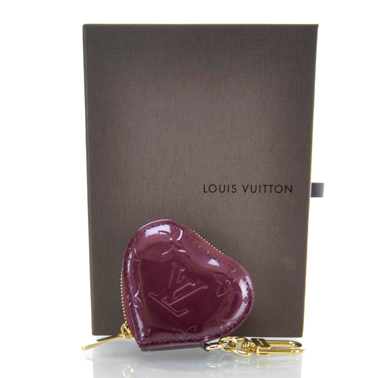 Louis Vuitton Vernis Heart Coin Purse Rouge Fauviste 3 of 7