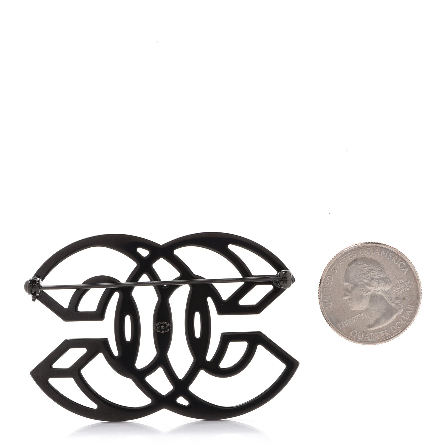 Chanel Crystal 3D CC Brooch Red 3 of 5