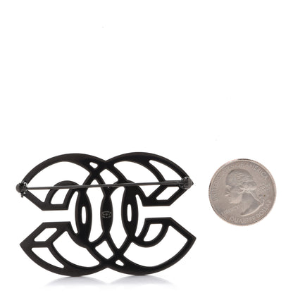 Chanel Crystal 3D CC Brooch Red 3 of 5