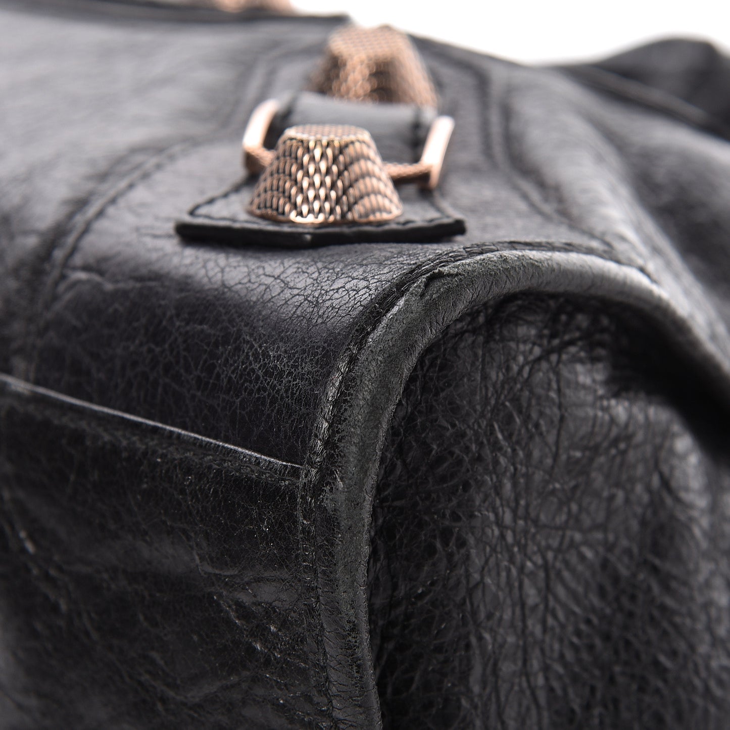 Agneau Giant 21 Rose Gold Hardware City Black