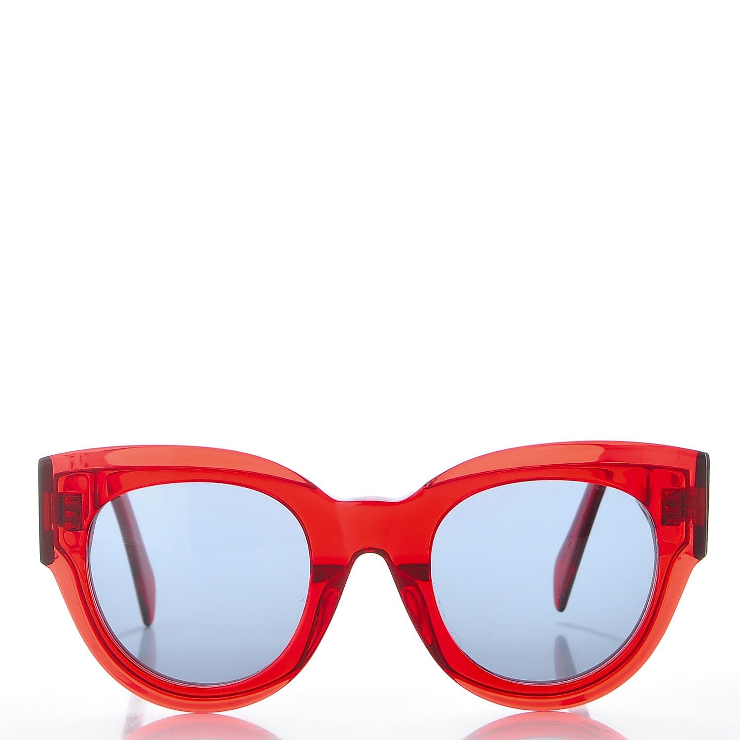 Celine Acetate Cat Eye Sunglasses CL 40008F Red 2 of 8