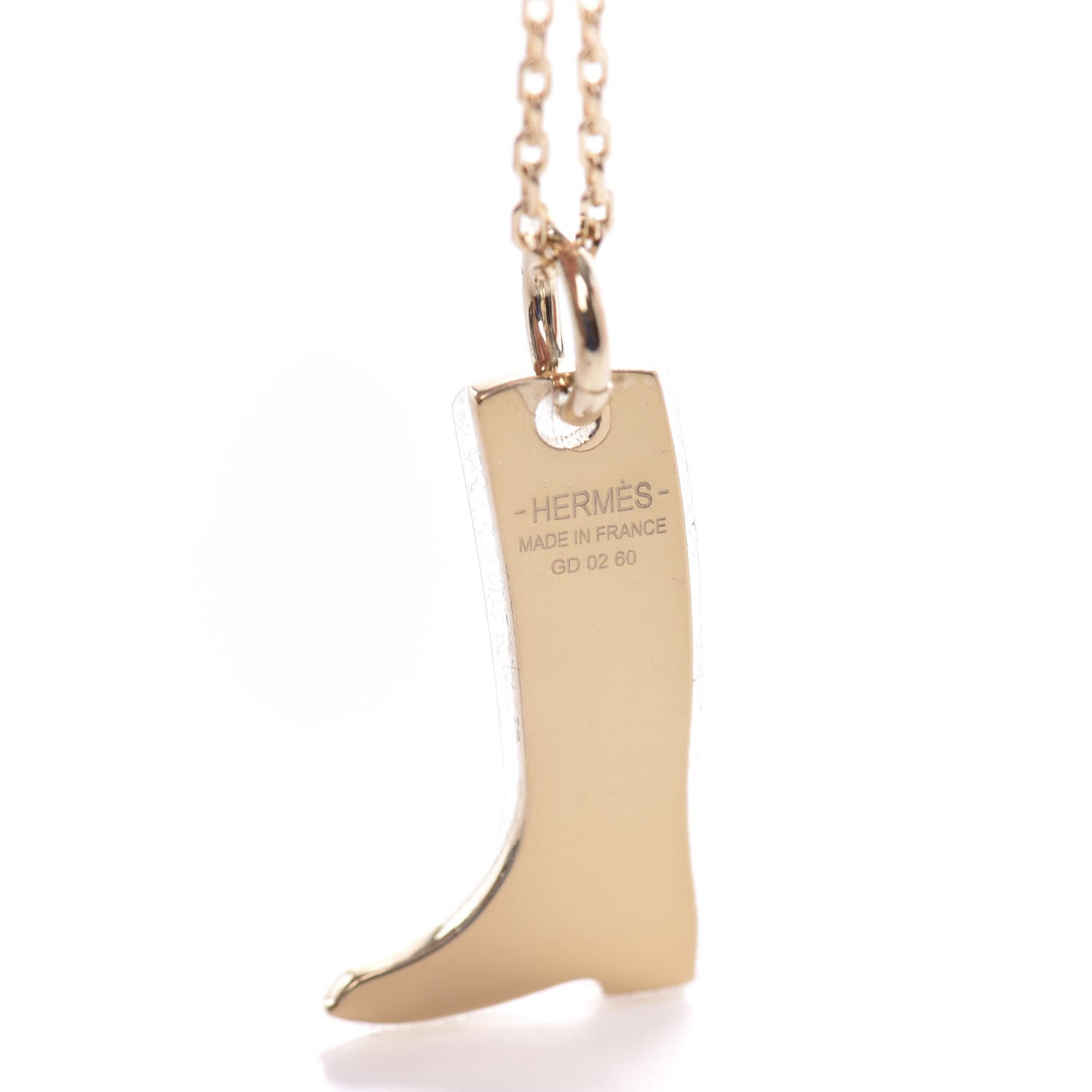 Hermes Permabrass Buffalo Horn Amulette Maroquinier PM Pendant Necklace 5 of 6