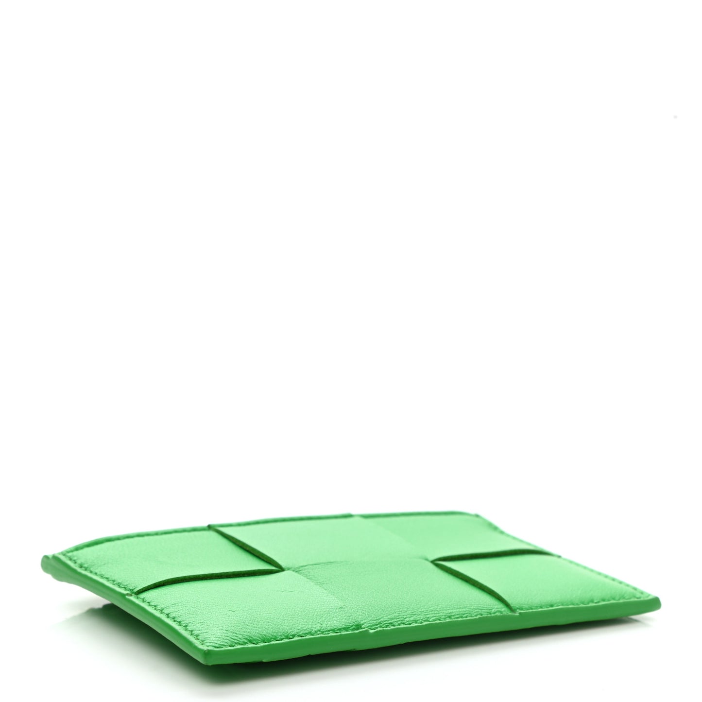 Nappa Maxi Intrecciato Zip Card Holder Parakeet