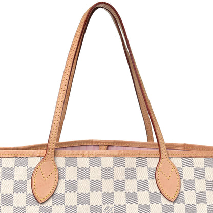Louis Vuitton Damier Azur Neo Neverfull MM Rose Ballerine 9 of 10