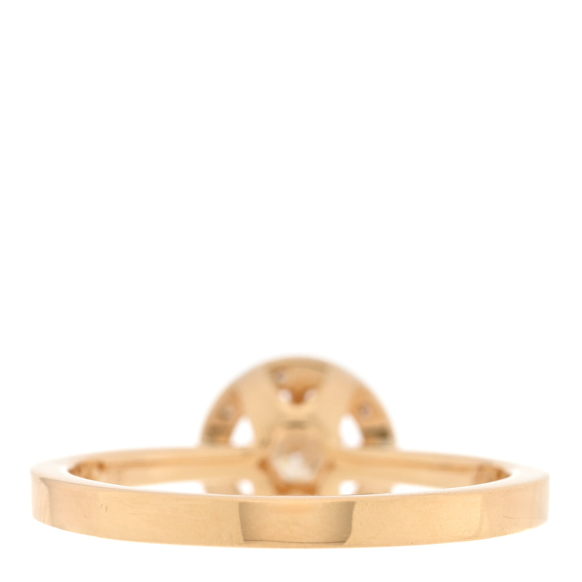 18K Yellow Gold Diamond .23ct Band Ring 51 5.75