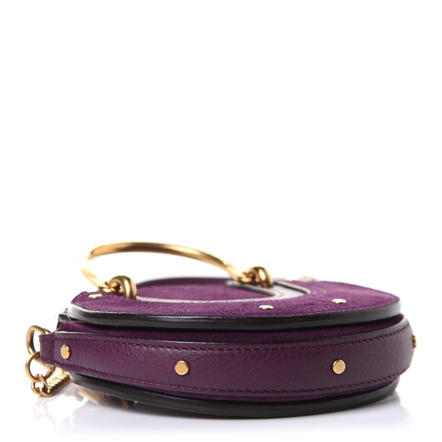 Goatskin Suede Mini Pixie Bag Nightfall Purple