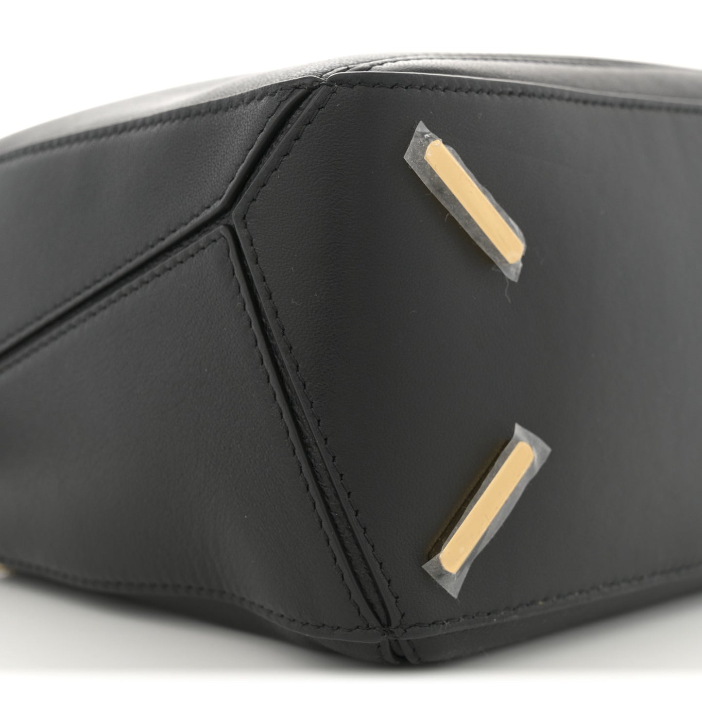 Lambskin Small Featherlight Puzzle Bag Black