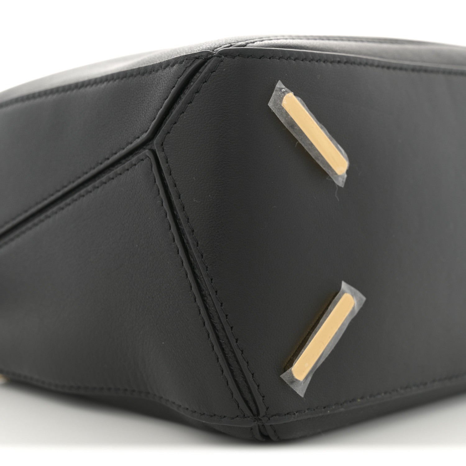Loewe Lambskin Small Featherlight Puzzle Bag Black 9 of 10