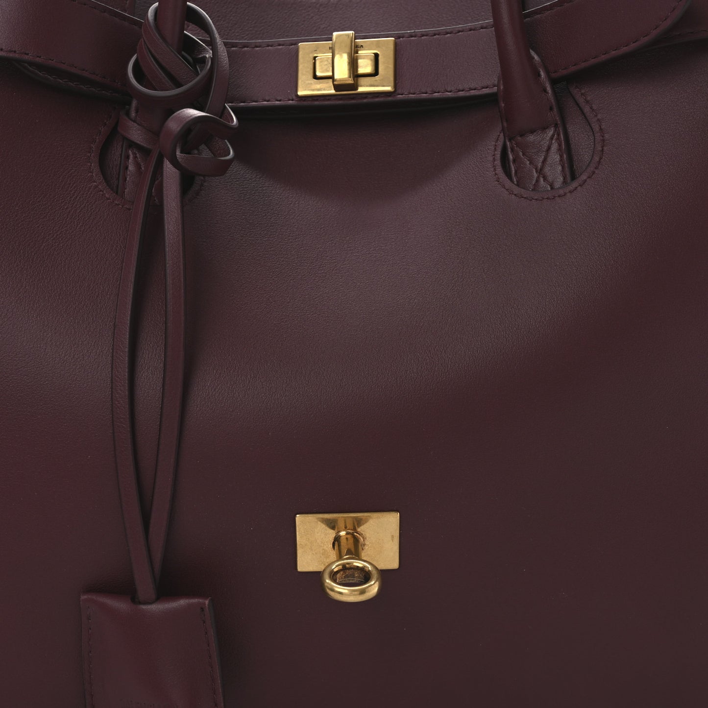 Smooth Calfskin Medium Bel Air Carry All Bag Dark Burgundy
