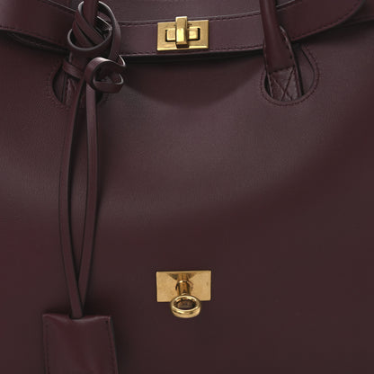 Balenciaga Smooth Calfskin Medium Bel Air Carry All Bag Dark Burgundy 6 of 9