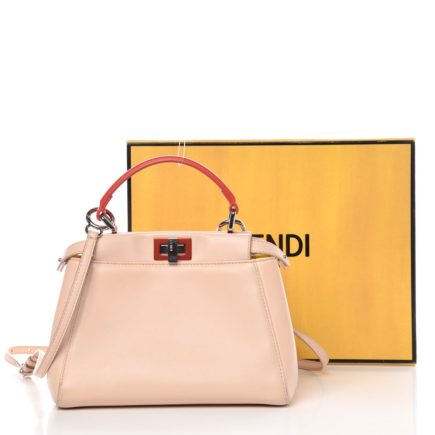 Nappa Colorblock Mini Peekaboo Iconic Satchel Plaster Sunflower Papavero