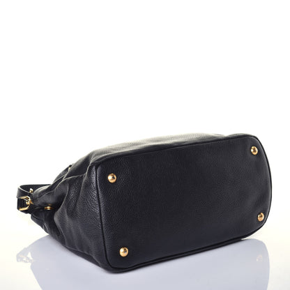 Prada Vitello Daino Tote Nero Black 5 of 9