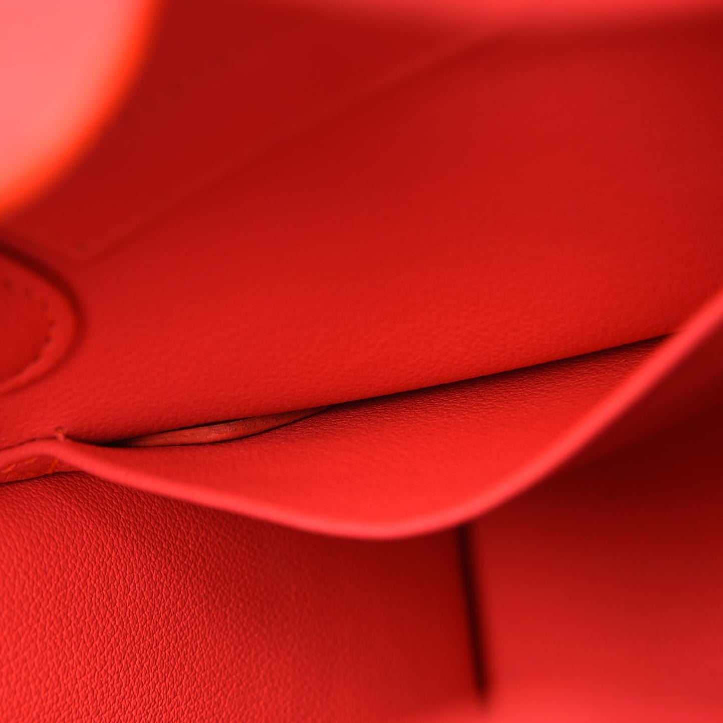 Grained Calfskin Mini Diorever Flap Fluorescent Goji Pink