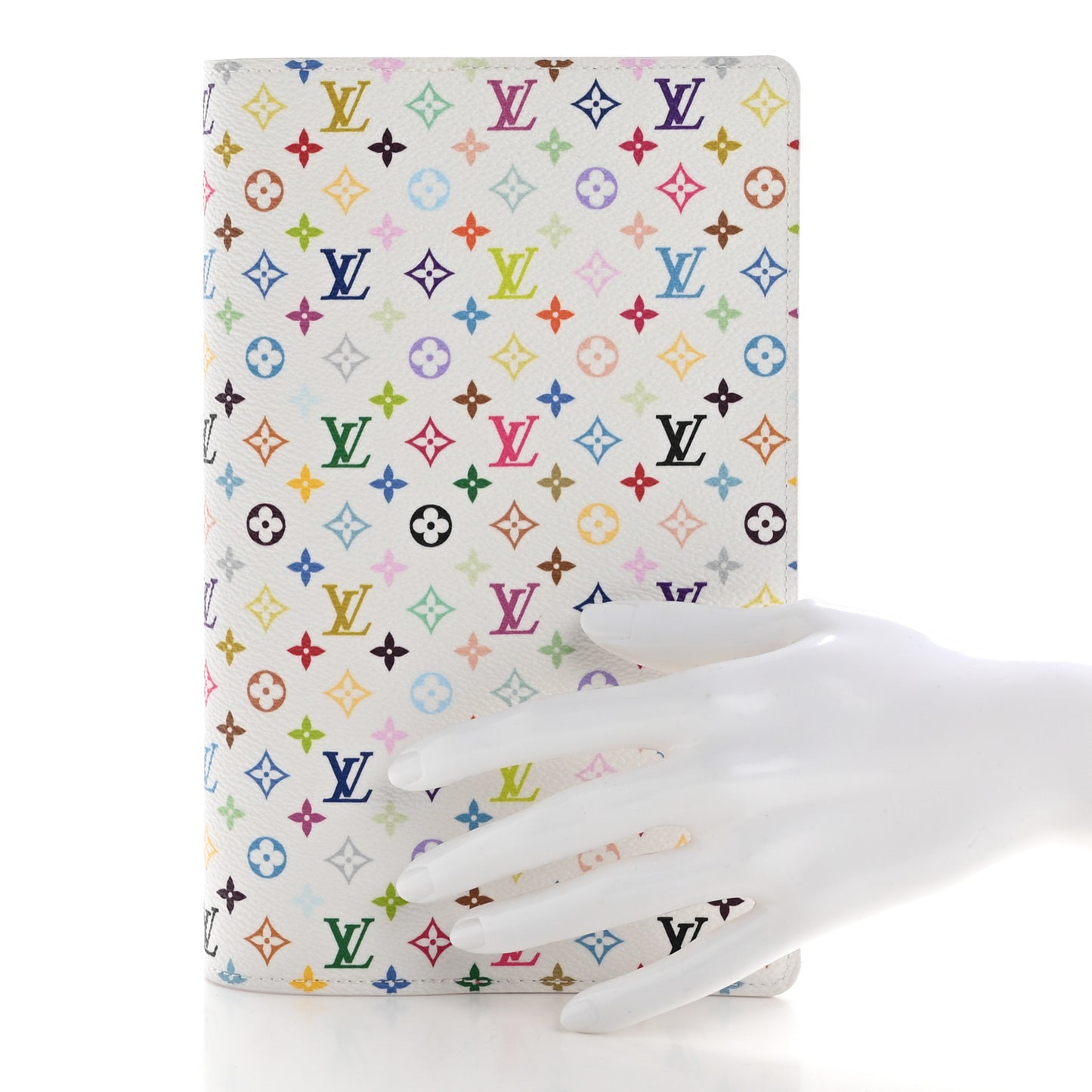 LV X TM Monogram Multicolor Emily Notebook Cover MM White