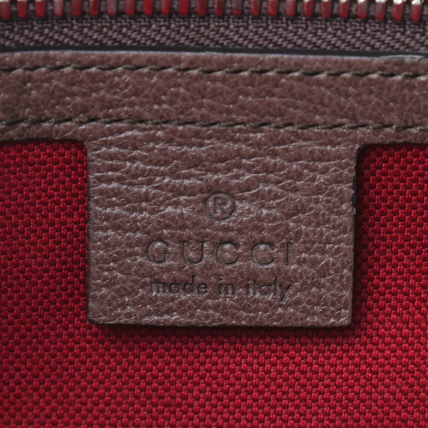 Gucci GG Supreme Monogram Textured Calfskin Square Messenger Bag Beige Ebony New Acero 8 of 9