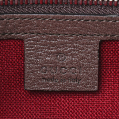 Gucci GG Supreme Monogram Textured Calfskin Square Messenger Bag Beige Ebony New Acero 8 of 9