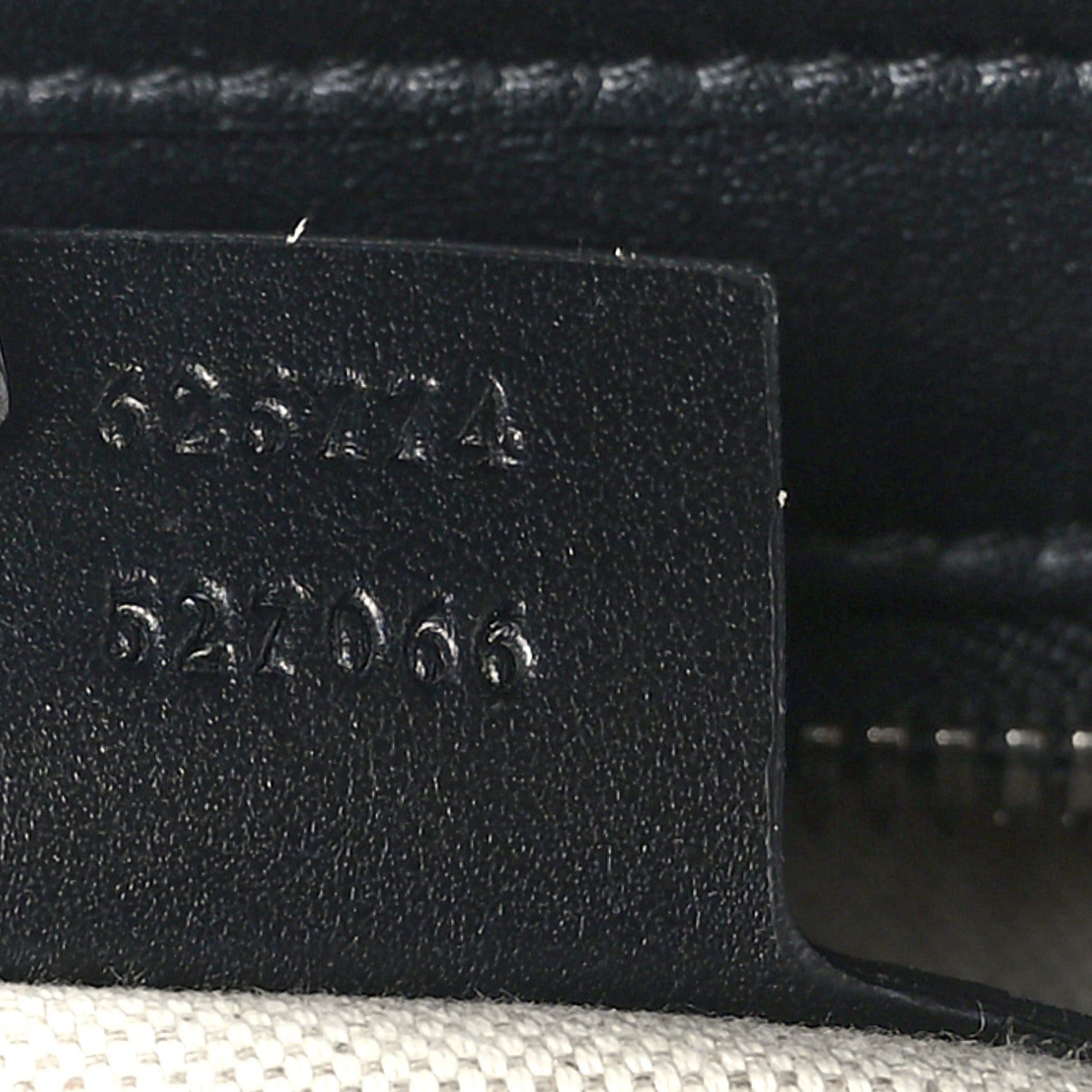 Gucci Calfskin GG Tennis Embossed Tote Bag Black 7 of 9