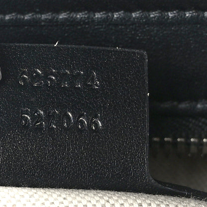 Gucci Calfskin GG Tennis Embossed Tote Bag Black 7 of 9