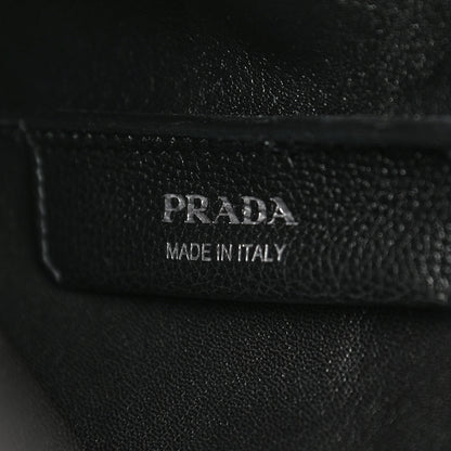 Prada Vitello Daino Soft Medium Dynamique Tote Black 6 of 12