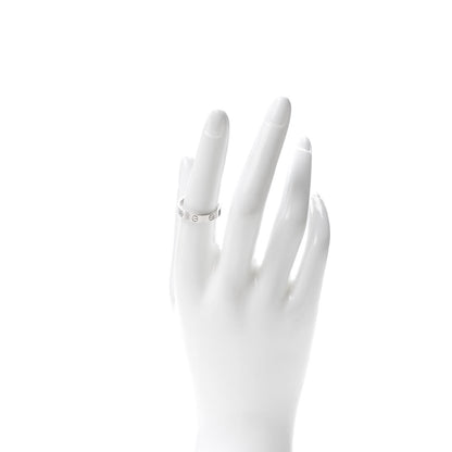 Cartier 18K White Gold 3.5mm LOVE Wedding Band Ring 55 7.25 2 of 4
