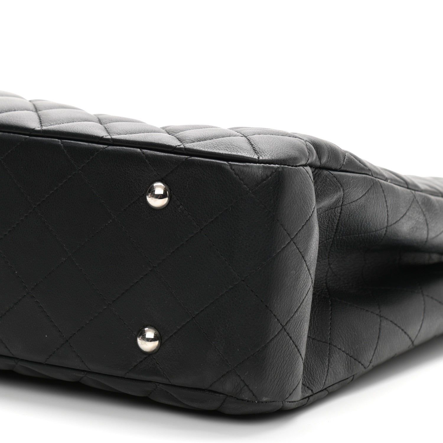Chanel Calfskin Quilted Large Classic Shopping Tote Black 10 of 11
