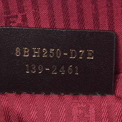 Fendi Vitello Elite Regular 2Jours Tote Rosso Scuro Ciliegia 8 of 10