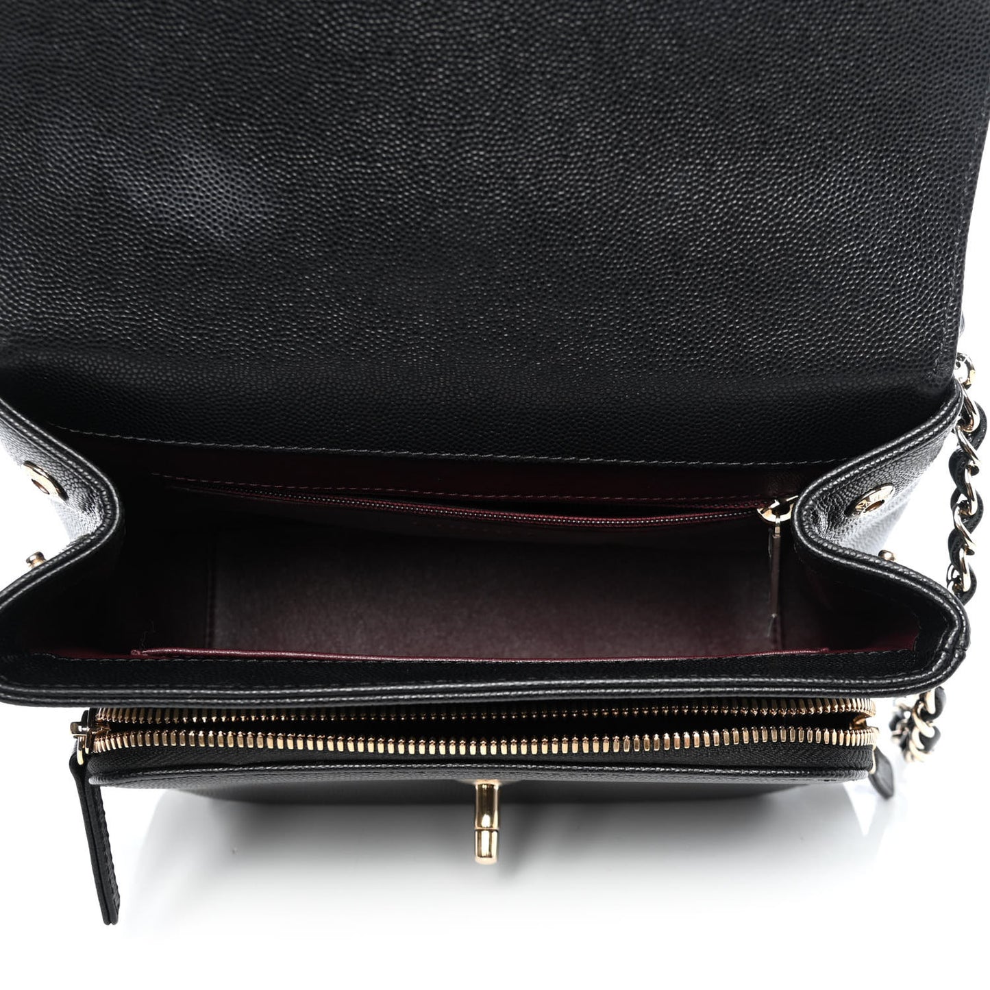 Caviar Quilted Medium Business Affinity Flap Black