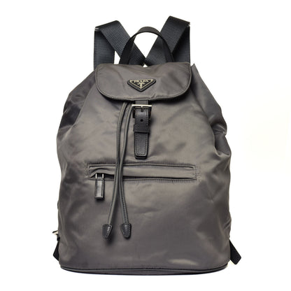 Prada Nylon Vela Medium Cinch Backpack Ardesia 1 of 4
