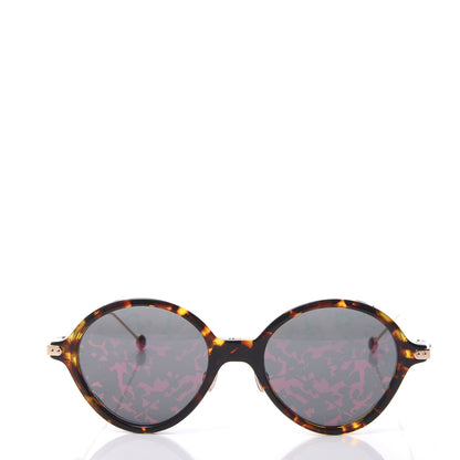 Christian Dior Acetate Leaf Print Umbrage Round Sunglasses Pink Foliage 2 of 9