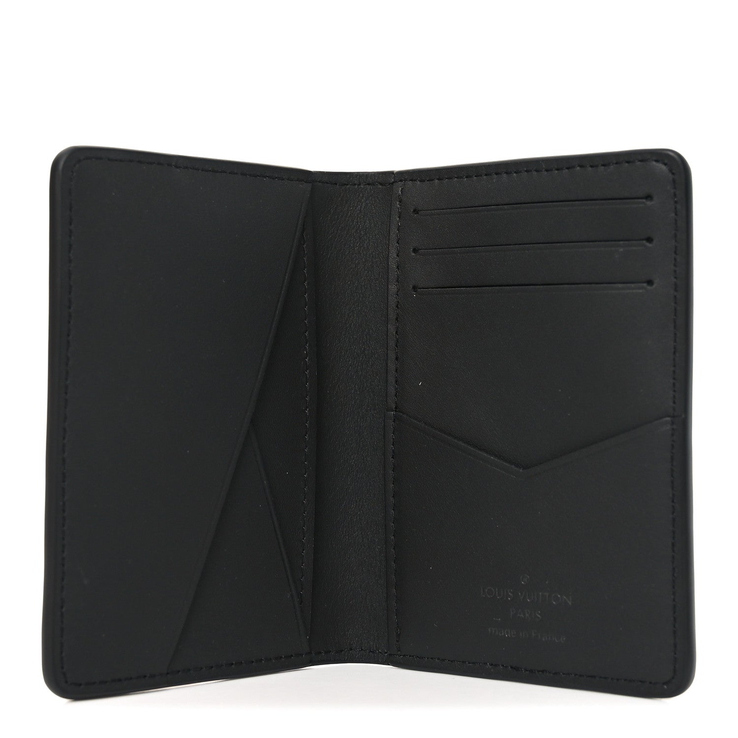 Louis Vuitton Calfskin Monogram Spotlight Comet Pocket Organizer Black Borealis 5 of 7