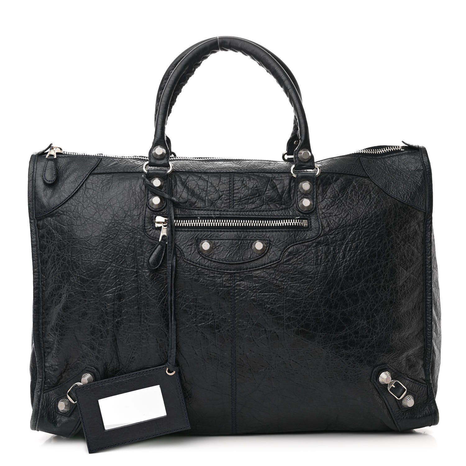 Balenciaga Agneau Giant 21 Silver Hardware Weekender Black 1 of 13