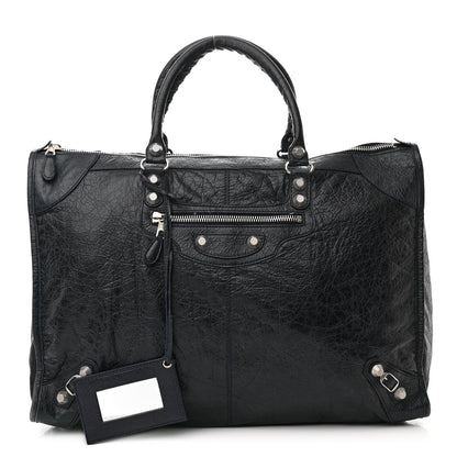 Balenciaga Agneau Giant 21 Silver Hardware Weekender Black 1 of 13
