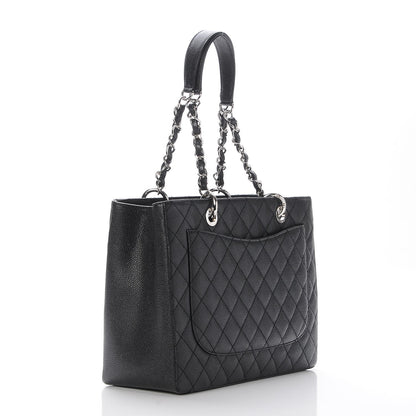 Chanel Caviar Quilted Grand Shopping Tote GST Black 3 of 8
