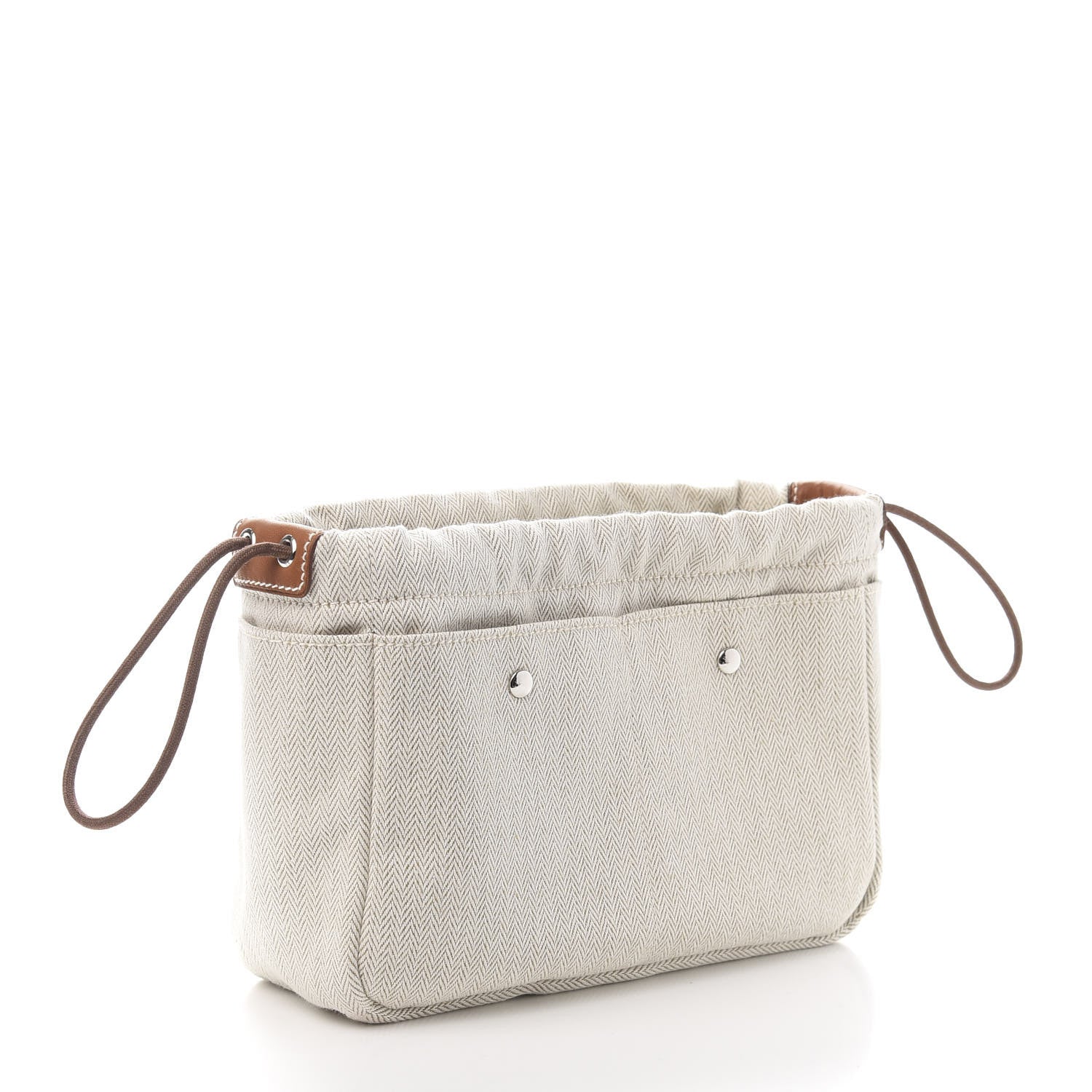 Hermes Canvas Barenia Fourbi 20 PM Pouch Naturel Fauve 3 of 7
