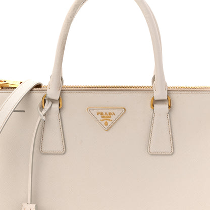 Prada Saffiano Lux Large Galleria Double Zip Tote Talco 9 of 18